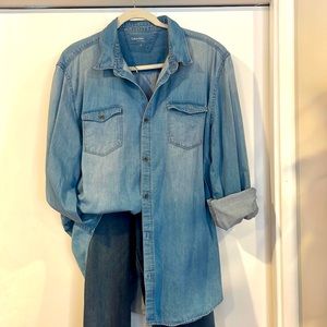 Button down basic Jean shirt